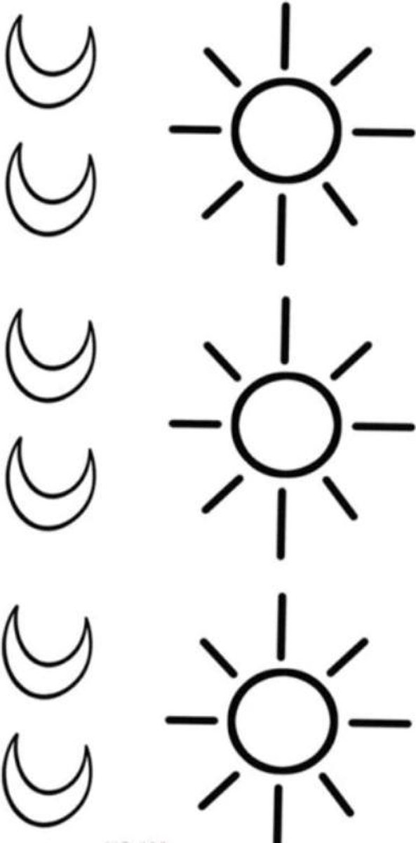 Tattoo Sun & Moon|Zon|Maan|Nep Tattoo|Plak Tattoo|Festival